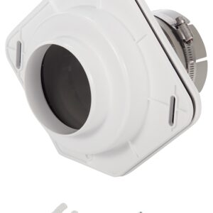 HY-C DVME Dryer Vent, 8-1/4 in L, 6-3/4 in W, 8-1/2 in H, Plastic