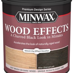 Minwax 404140000 Weathered Stain, Charred Black, Liquid, 1 qt