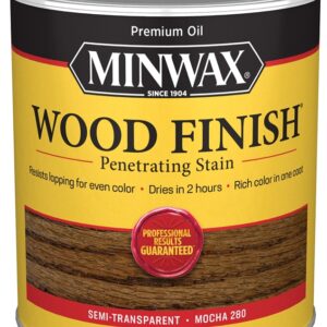 Minwax 700194444 Wood Stain, Mocha, Liquid, 1 qt