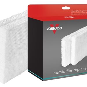 Vornado MD1-0034 Humidifier Wick, 7.2 in L, 9-1/2 in W, Antimicrobial Filter Media, White