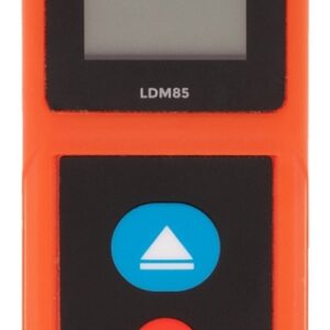 Johnson LDM85 Laser Distance Meter, Functions: Area, Continuous Use, Length, Volume, 2 in to 85 ft, Backlit LCD Display