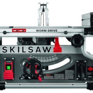 Skilsaw SPT99T-01 Portable Worm Drive Table Saw, 120 VAC, 15 A, 8-1/4 in Dia Blade, 5/8 in Arbor, 5300 rpm Speed
