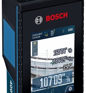 Bosch BLAZE Outdoor Series GLM400CL Laser Measure with Camera, 400 ft, +/-1/16 in Accuracy