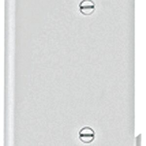 Eaton Cooper Wiring STE14W Wallplate, 2-9/16 in L, 4.84 in W, 1 -Gang, Polycarbonate, White, High-Gloss