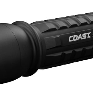 Coast XP Series XP11R Rechargeable Flashlight, AAA Battery, Alkaline Battery, LED Lamp, 2100 Lumens Lumens, Black