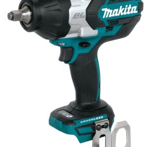 Makita XWT08Z Impact Wrench, Tool Only, 18 V, 5 Ah, 1/2 in Drive, Square Drive, 0 to 2200 ipm