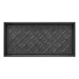 Multy Home MT5001049 Manor Lattice Boot Tray, Polypropylene, Black, 17 in L, 35 in W