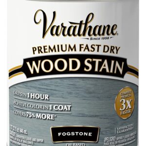 Varathane 370720 Premium Fast Dry Stain, Fogstone, Liquid, 1 qt