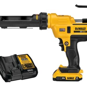 DEWALT DCE560D1 Caulk Adhesive Gun Kit, 10 oz Cartridge, T-Shaped Handle