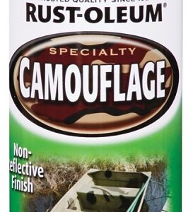 Rust-Oleum 1920830 Camouflage Spray Paint, Ultra Flat, Army Green, 12 oz, Can