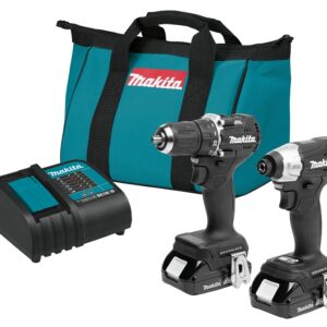 Makita LXT CX203SYB Sub-Compact Brushless Combo Kit, Battery Included, 1.5 Ah, 18 V, Lithium-Ion