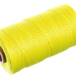 Baron 10820 Mason Line, #18 Dia, 1000 ft L, 13 lb Working Load, Polypropylene, Yellow