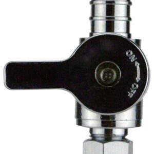 Apollo Valves APXVS1214C Ice Maker Straight Stop Valve, 1/2 x 1/4 in Connection, Barb x Compression, 200 psi Pressure