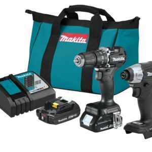 Makita LXT CX205RB Sub-Compact Brushless Cordless Combo Kit, Battery Included, 2 Ah, 18 V, Lithium-Ion