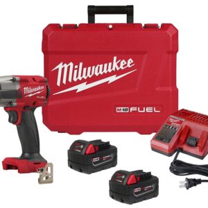 Milwaukee M18 FUEL 2962-22R Series Impact Wrench Kit, Battery Included, 18 V, 5 Ah, 1/2 in Drive, Square Drive