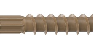 Camo 0355150 Framing Screw, 0.16 in Thread, 2-1/2 in L, Flat Head, Star Drive, Slash Point, PROTECH Ultra 4 Coated, 50