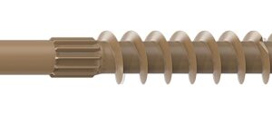 Camo 0360204 Structural Screw, 1/4 in Thread, 4 in L, Flat Head, Star Drive, Sharp Point, PROTECH Ultra 4 Coated, 50