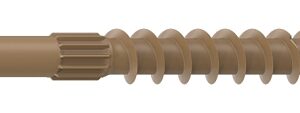 Camo 0364209 Structural Screw, 1/4 in Thread, 4 in L, Hex Head, Hex Drive, Sharp Point, PROTECH Ultra 4 Coated, 250