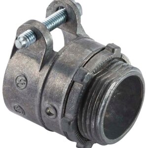 Halex 20421 Squeeze Connector, 1/2 in, Zinc-Plated