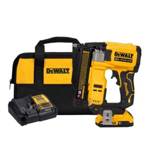 DEWALT Atomic Compact DCN623D1 Nailer Kit, Battery Included, 20 V, 2 Ah, Adhesive Collation, 23 ga Nail