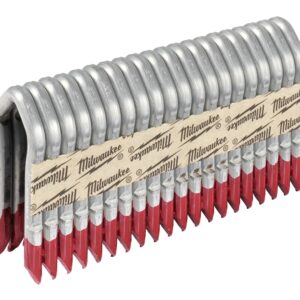 Milwaukee MPU134-960 Series Staple, 1-3/4 in L, Galvanized, 3/4 in W Crown, 9 ga Gauge, Aluminum/Zinc, 960/PK