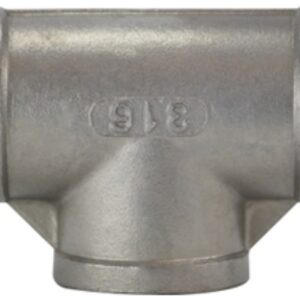 Midland Industries 62256BAG Pipe Tee, 1-1/4 in, Stainless Steel, 300 psi Pressure