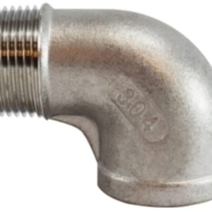 Midland Industries 62167BAG Pipe Street Elbow, 1-1/2 in, 90 deg Angle, Stainless Steel, 300 psi Pressure