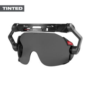 Milwaukee BOLT Series 48-73-1415 Dual Coat Lens Eye Visor, Tinted Lens, Black Frame, Anti-Scratch Lens, Polycarbonate