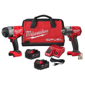 Milwaukee M12 FUEL 3010-22 Automotive Combo Kit, Battery Included, 18 V, Lithium-Ion