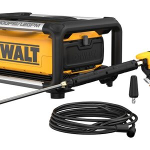 DEWALT DWPW2100 Electric Cold Water Pressure Washer, 13 A, Axial Cam Pump, 2100 psi Operating, 1.2 gpm, Turbo Nozzle