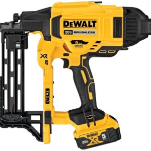DEWALT DCFS950P2 Fencing Stapler Kit, Battery Included, 20 V, 5 Ah, 3/8 in W Crown, 1-1/2 to 2 in L Leg, 35 Magazine