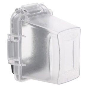 TayMac EXTRA DUTY Series MM720C Weatherproof In-Use Cover, 4-3/4 in L, 4.53 in W, Thermoplastic, Clear