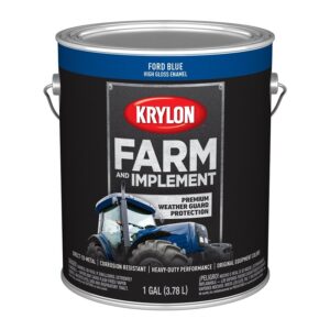 Krylon K01967008 Farm and Implement Paint, 1 gal, Blue, Liquid