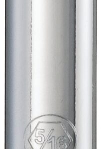 DEWALT DWMT86045OSP Drive Socket, 5/16 in Socket, 1/4 in Drive, 6-Point, Vanadium Steel, Polished Chrome