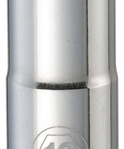 DEWALT DWMT93531OSP Drive Socket, 16 mm Socket, Deep Socket, 3-1/8 in OAL, 1/2 in Drive, 6-Point, Vanadium Steel