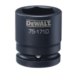 DEWALT DWMT75171OSP Impact Socket, 30 mm Socket, 3/4 in D Socket, 4.9 in OAL, 3/4 in Drive, 6-Point, CR-440 Steel