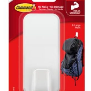 Command 17010-ES Extra Large Hook, 4.54 kg, White