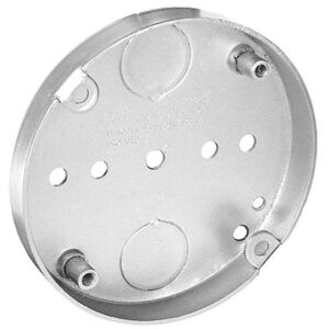 Southwire 56112-UPC Pan Box, 4 in W, 3/4 in D, 2-Knockout, Steel, Silver, Galvanized