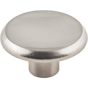 KasaWare K063SN-10 Cabinet Knob, 1-3/16 in Projection, 1-1/2 in, Zinc, Satin Nickel, 10/PK