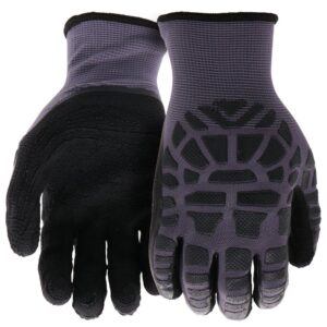 Boss Grip Protect Series B32051-L Coated Gloves, Men's, L, 8 to 8-3/8 in L, Elastic Knit Wrist Cuff, Latex Coating