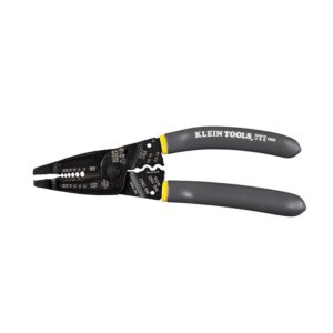 Klein-Kurve 1009 Wire Stripper and Crimper, 10 to 20 AWG Wire, 10 to 20, 12 to 22 AWG Stripping, 7-3/4 in OAL