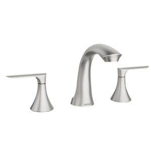 Moen Findlay Series 84517SRN Bathroom Faucet, 1.2 gpm, 2-Handle, 3-Faucet Hole, Metal/Stainless Steel