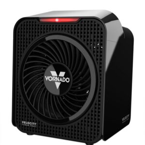 Vornado Velocity 1 Series EH1015706 Personal Space Heater, 120 V, 375, 750 W, 2559 Btu Heating, 2-Heating Stage, Black