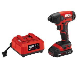 Skil PWR CORE 20 Series ID572702 Impact Driver, Battery Included, 20 V, 2 Ah, 1/4 in Drive, Hex Drive, 0 to 3200 ipm
