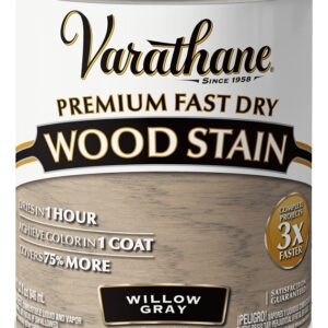 Varathane 357180 Fast Dry Stain, Willow Gray, Liquid, 1 qt