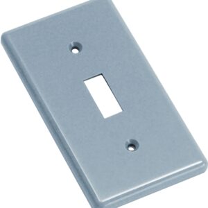 Carlon HB1SW Handy Box Cover, 4-5/16 in L, 2-3/8 in W, Rectangular, Gray, 1-Gang, Polycarbonate