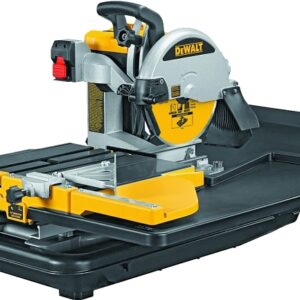 DEWALT D24000 Tile Saw, 120 V, 15 A, 10 in Dia Blade, 25 in Ripping, 18 in Cutting Capacity