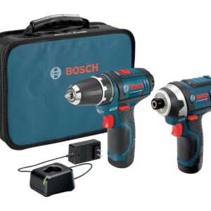 Bosch CLPK22-120 Combination Tool Kit, Battery Included, 2 Ah, 12 V, Lithium-Ion