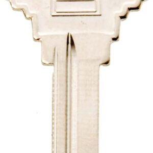 Hy-Ko 11010SC10 Key Blank, Brass, Nickel, For: Schlage Cabinet, House Locks and Padlocks, SC10 Key Number