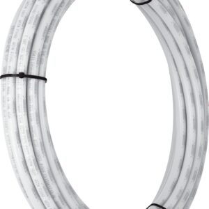 SharkBite U860W50 Pipe Tubing, 1/2 in, Polyethylene, White, 50 ft L